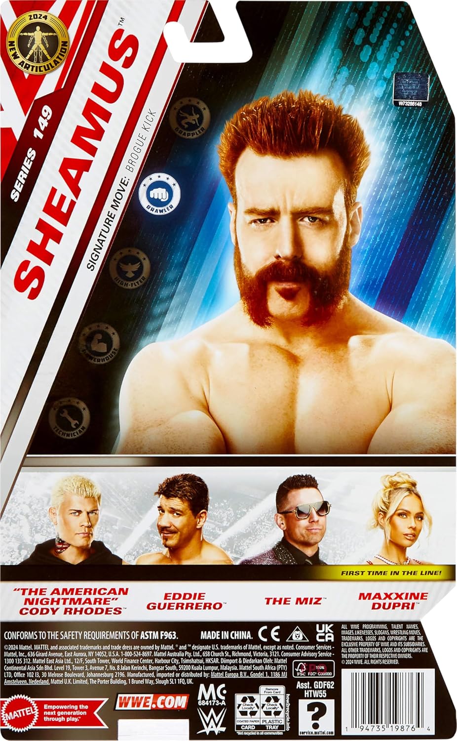 Mattel WWE Action Figure Sheamus 6-Inch Collectible G546