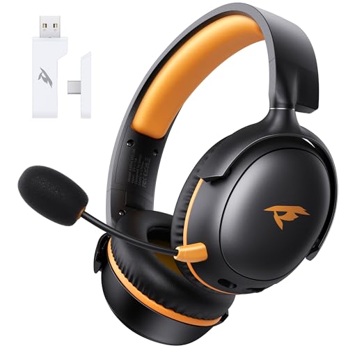 Wireless Gaming Headset 2.4GHz Bluetooth for PS5 PC PS4 Mac Black Red N62534