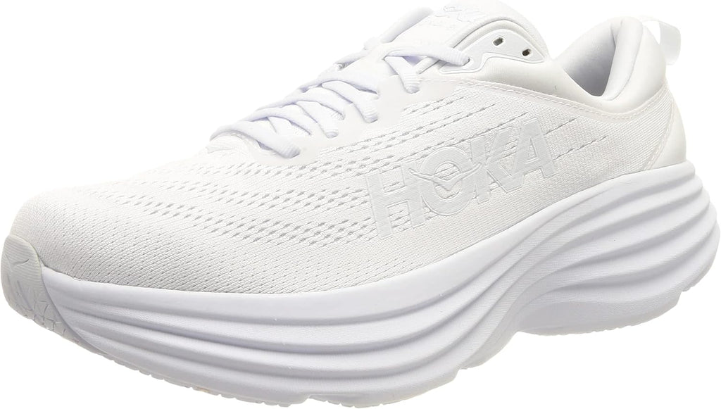 Hoka Women's Bondi 8 Sneaker, White/White, 10.5