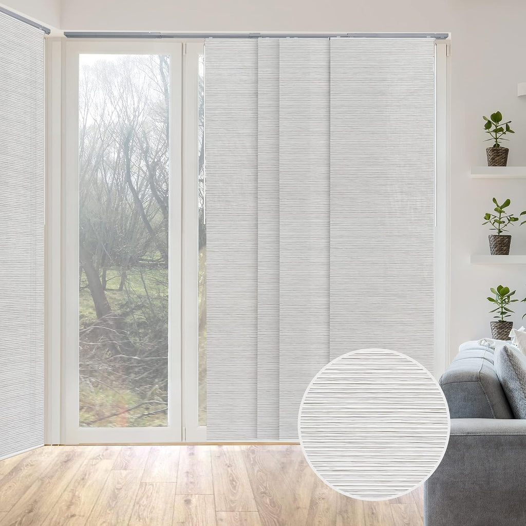 GoDear Design Adjustable Vertical Blinds for Sliding Glass Doors, Marble X79995