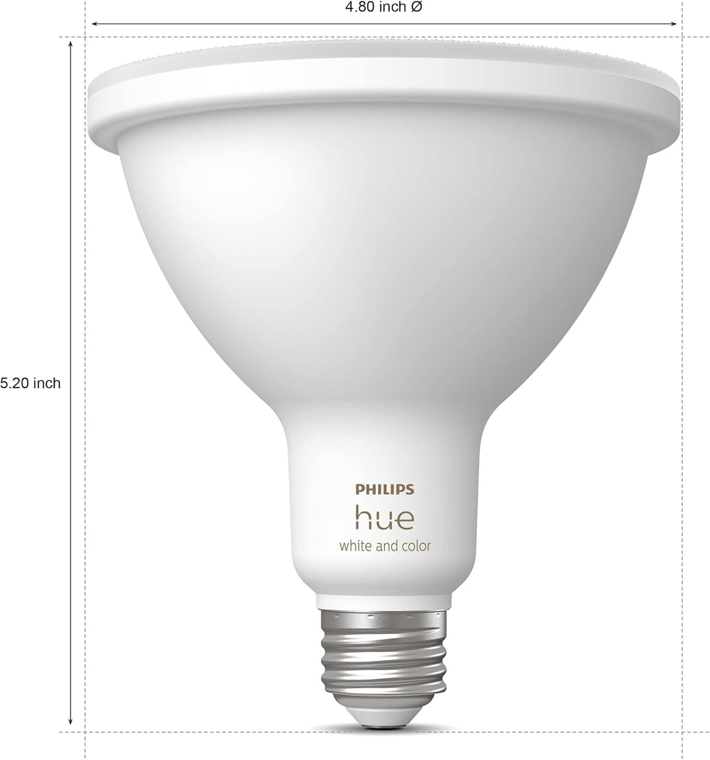 Philips Hue Smart 100W PAR38 LED Bulb & Bridge E4148