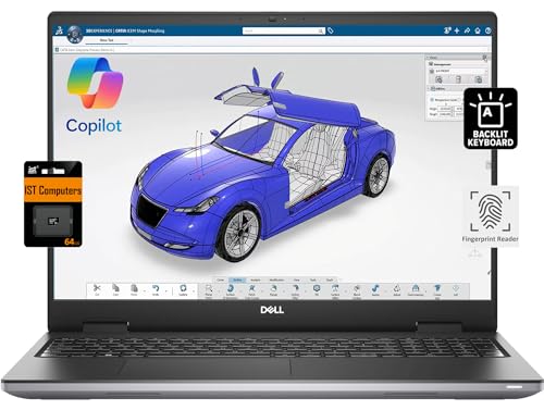 Dell Precision 7000 7670 Mobile Workstation (NVIDIA RTX A4500 16GB GPU, 16" FHD+, Intel 16-Core i9-12950HX, 64GB DDR5, 4TB SSD) Laptop for Business, Designer, Architect, Win 11 Pro, 3-YR WRT, Grey