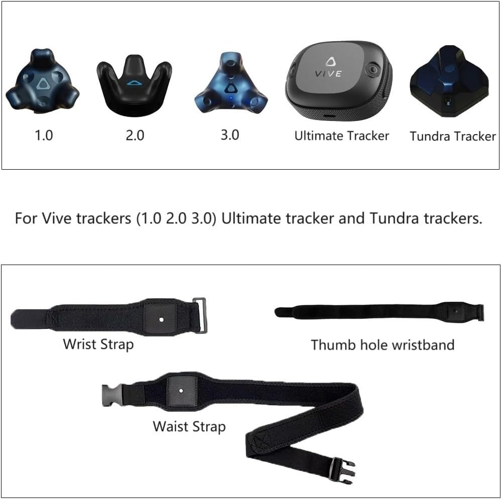 HTC Vive Full Body Tracker Strap, Waist Belt, Hand and Foot Straps for VR D48990