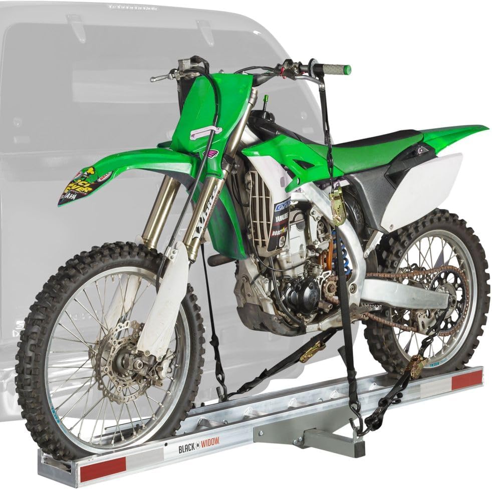Black Widow AMC-400L Aluminum Motorcycle Carrier with 6' Ramp