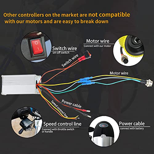 BAIZIFU DIY Electric Bike Conversion Kit 250W Brushless Motor M3120