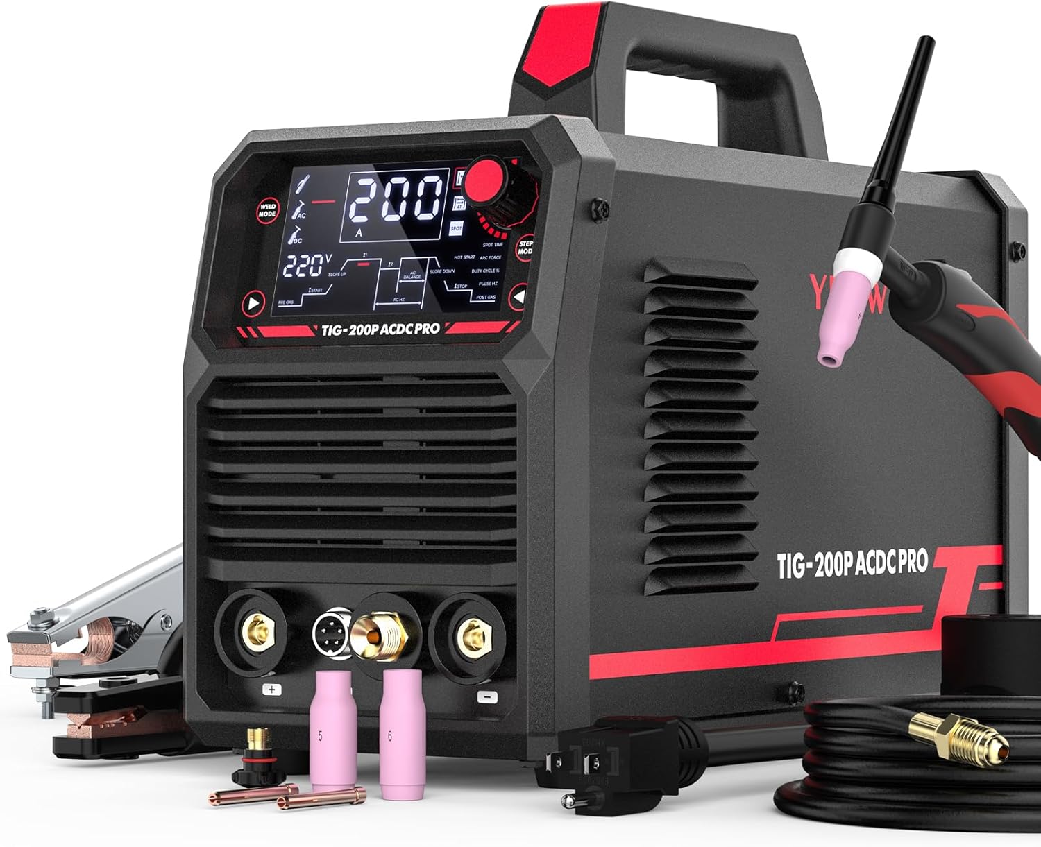 YESWELDER 200A AC/DC TIG Welder with Pulse, Dual Voltage 110/220V C718