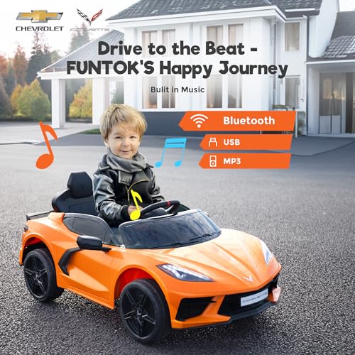 Chevrolet Corvette C8 12V Kids Electric Ride-On Car with Remote Control K879