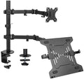 VIVO Full Motion Monitor and Laptop Desk Mount Articulating Double Center Arm Joint VESA Stand, Fits up to 32 inch Screen, STAND-V102C