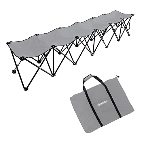 Trademark Innovations Portable 6-Seater Folding Team Sports Sideline Bench