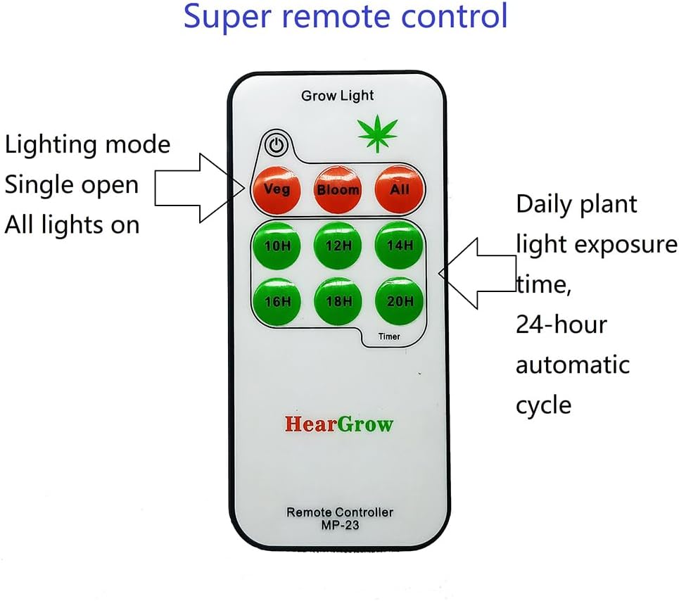 2000W LED Grow Light for Indoor Plants Full Spectrum with Timer F3071