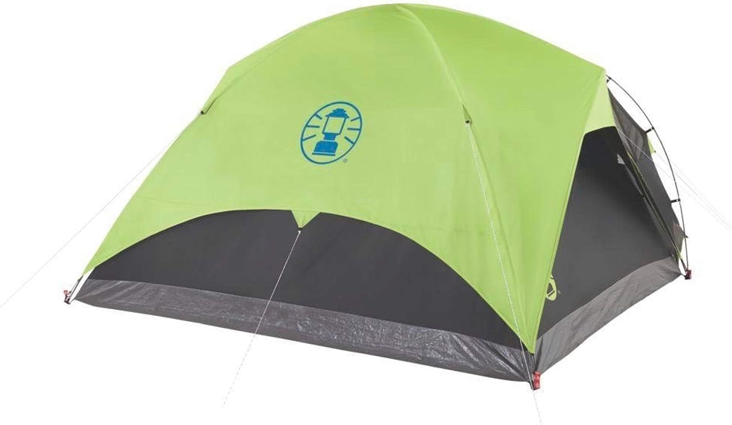 Coleman Carlsbad Dark Room Camping Tent with Screened Porch, 4/6 Person, and Folding Beach Chair with Cooler O37304