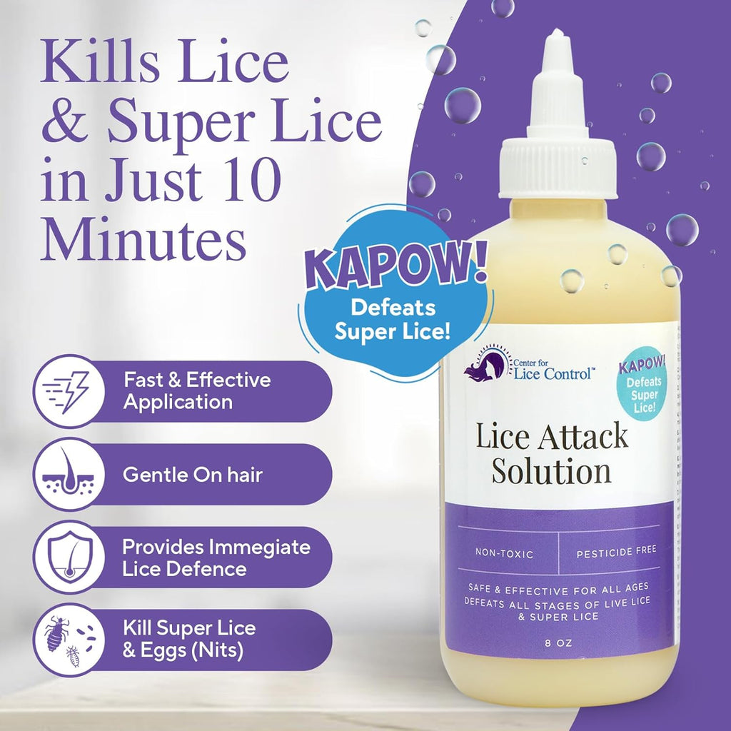 Kapow! 8oz Head Lice Shampoo for Kids & Adults S200