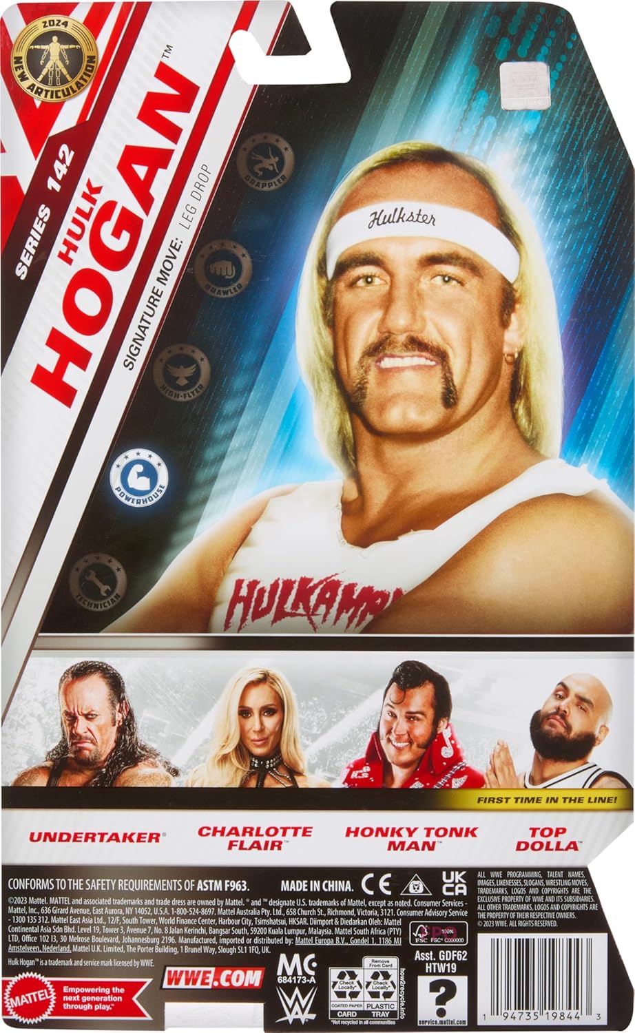Mattel WWE Action Figure Hulk Hogan 6-Inch Collectible T711461