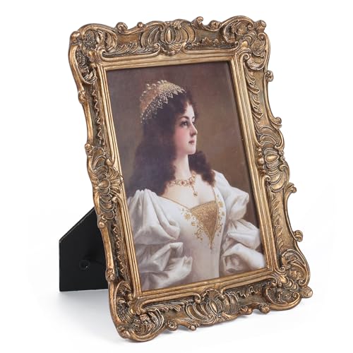 Antique Picture Frames 8x10 Vintage Victorian Ornate with Glass, Black S55546