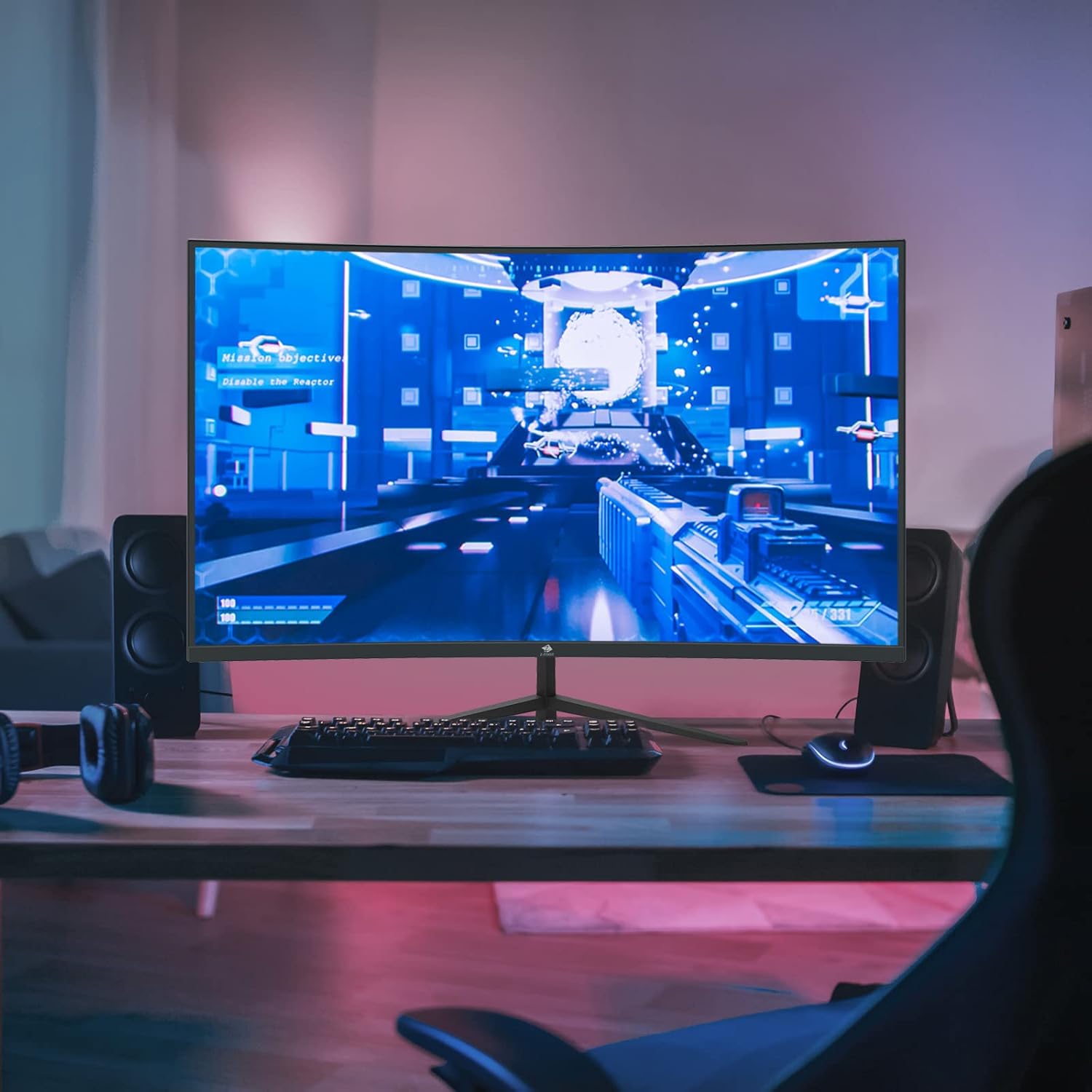 Z-Edge Curved Gaming Monitor Bundle 24-inch & 32-inch 2 Pack, 165Hz/75Hz, 1080P/1440P, AMD FreeSync Premium B385