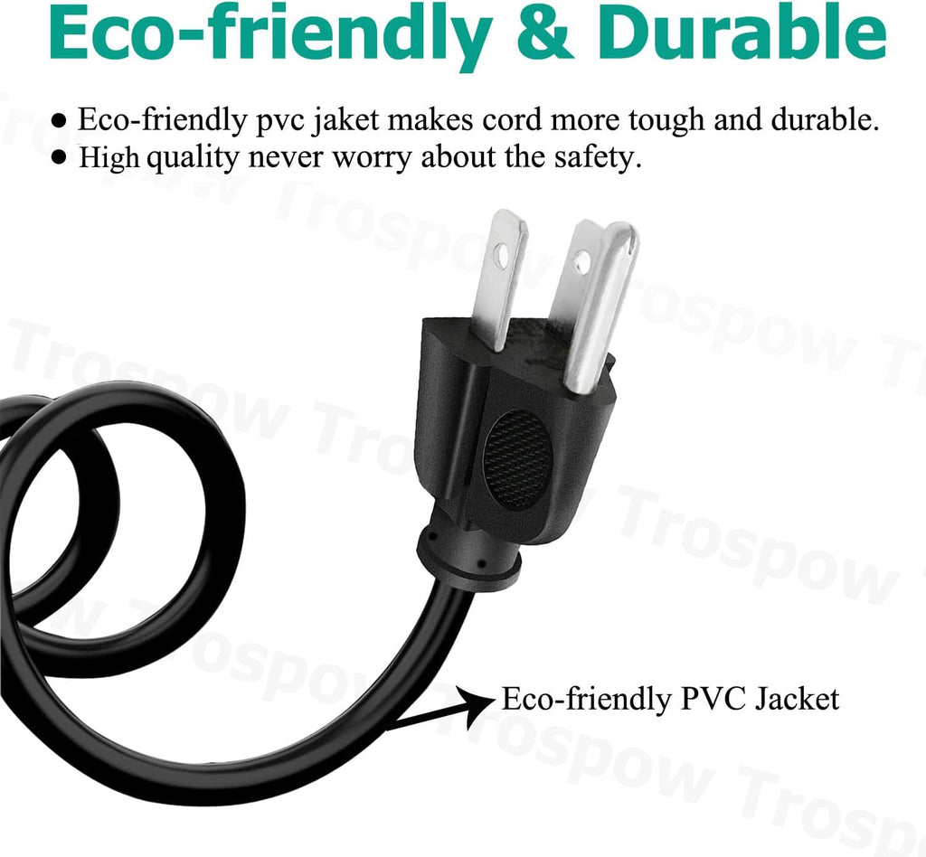 Xbox 360 Power Cord Replacement 8.2ft AC Adapter Cable Y636448