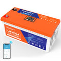 12V 300AH Low Temp Cutoff LiFePO4 Lithium Battery with Touchable Smart Display & APP Monitoring, Built-in 200A BMS,2560W Load Power, 5000+ Cycles, Perfect for RV/Camper, Solar, and Off-Grid