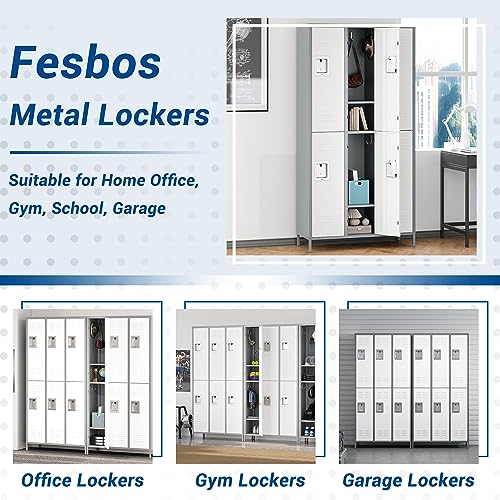 72" 3-Door Steel Storage Locker for Office, School, Gym W3483