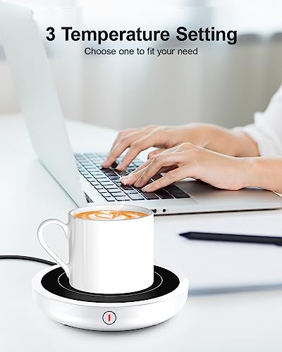 Coffee Mug Warmer, 50W, 3 Temperature Settings, Auto Shut-Off, Black E9446