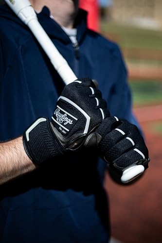 Rawlings Workhorse Baseball Batting Gloves Youth Compression Strap J9487