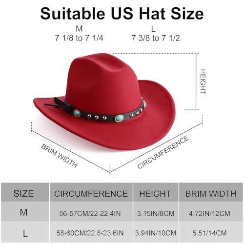 Women's Suede Western Cowgirl Hat with Wide Brim S6037