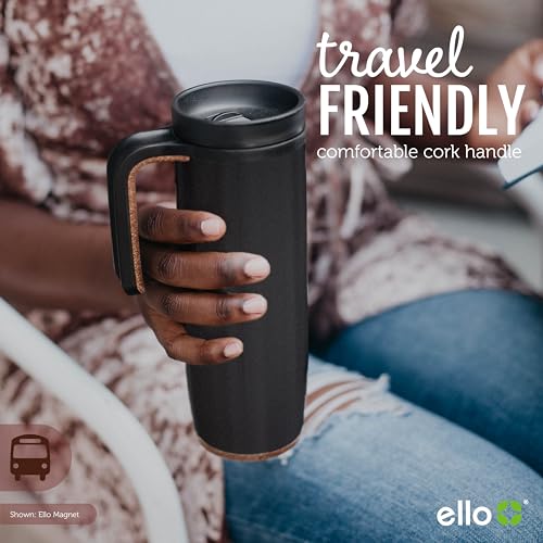 Ello Magnet 18oz Vacuum Insulated Stainless Steel Travel Mug with Leak-Proof Lid R23606