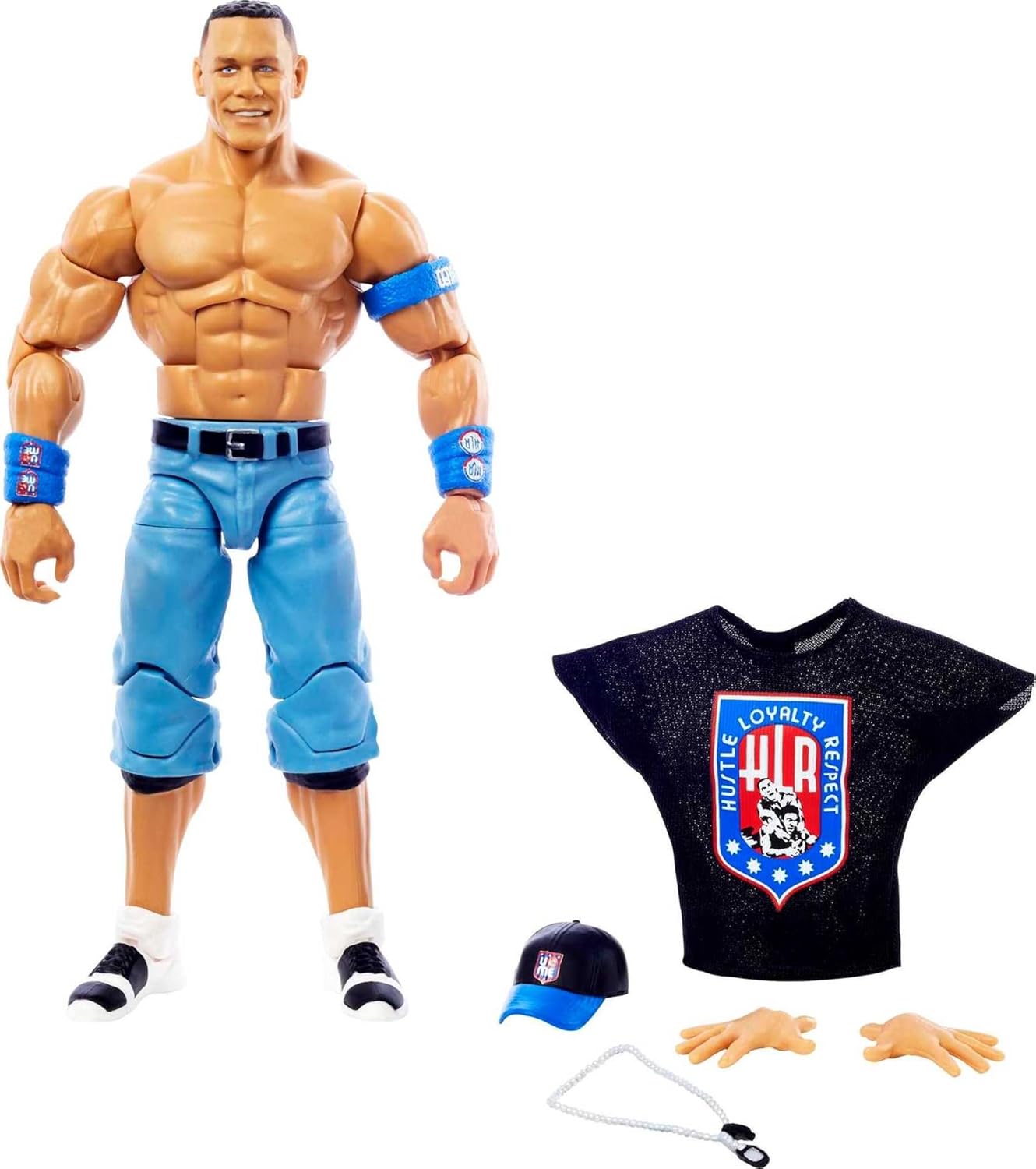 Mattel WWE John Cena Top Picks Elite Collection Action Figure with Entrance Shirt, 6-inch Posable Collectible Gift WWE Fans Ages 8 Years Old & Up