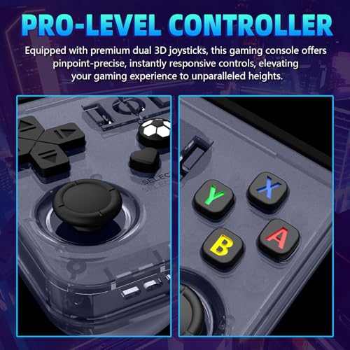 R36MAX Retro Handheld Game Console 64GB Preloaded Portable Emulator with 4.0-in HD IPS Screen E294502