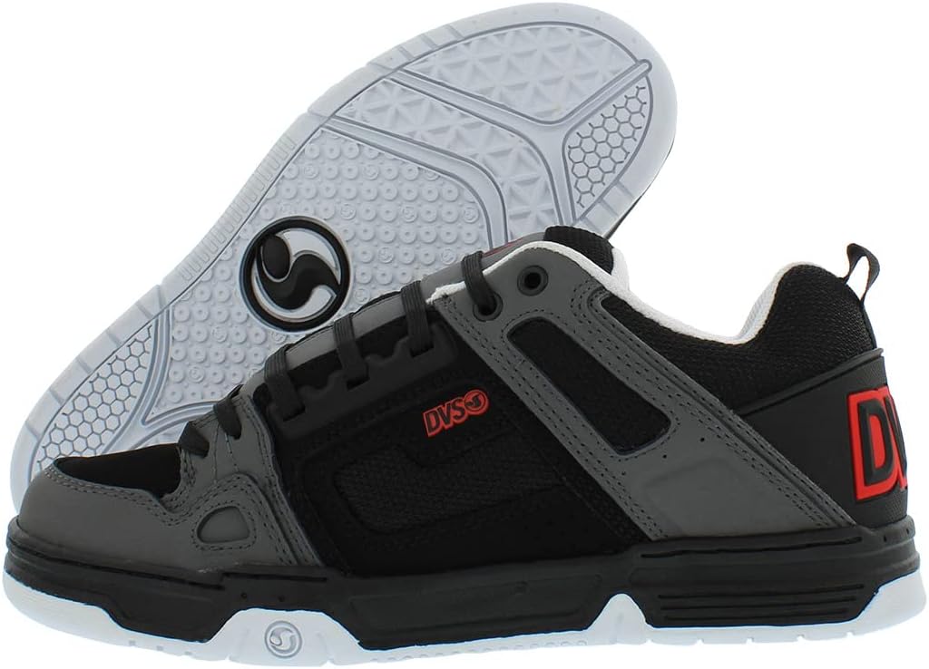 DVS Men's Comanche Skate Black Charcoal Red Nubuck (11, Numeric_11)