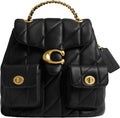 Coach Women's Tabby Backpack, Black, Large
