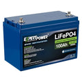 ExpertPower 12V 100Ah Lithium LiFePO4 Deep Cycle Rechargeable Battery | Bluetooth | 2500-7000 Life Cycles & 10-Year Lifetime | Built-in BMS | RV, Van, Solar, Trolling Motor, Overland, Off-Grid