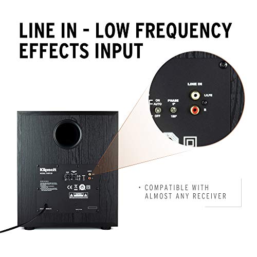 Klipsch SUB-120-BLACK Synergy Black Label Subwoofer Speaker Pair H471699