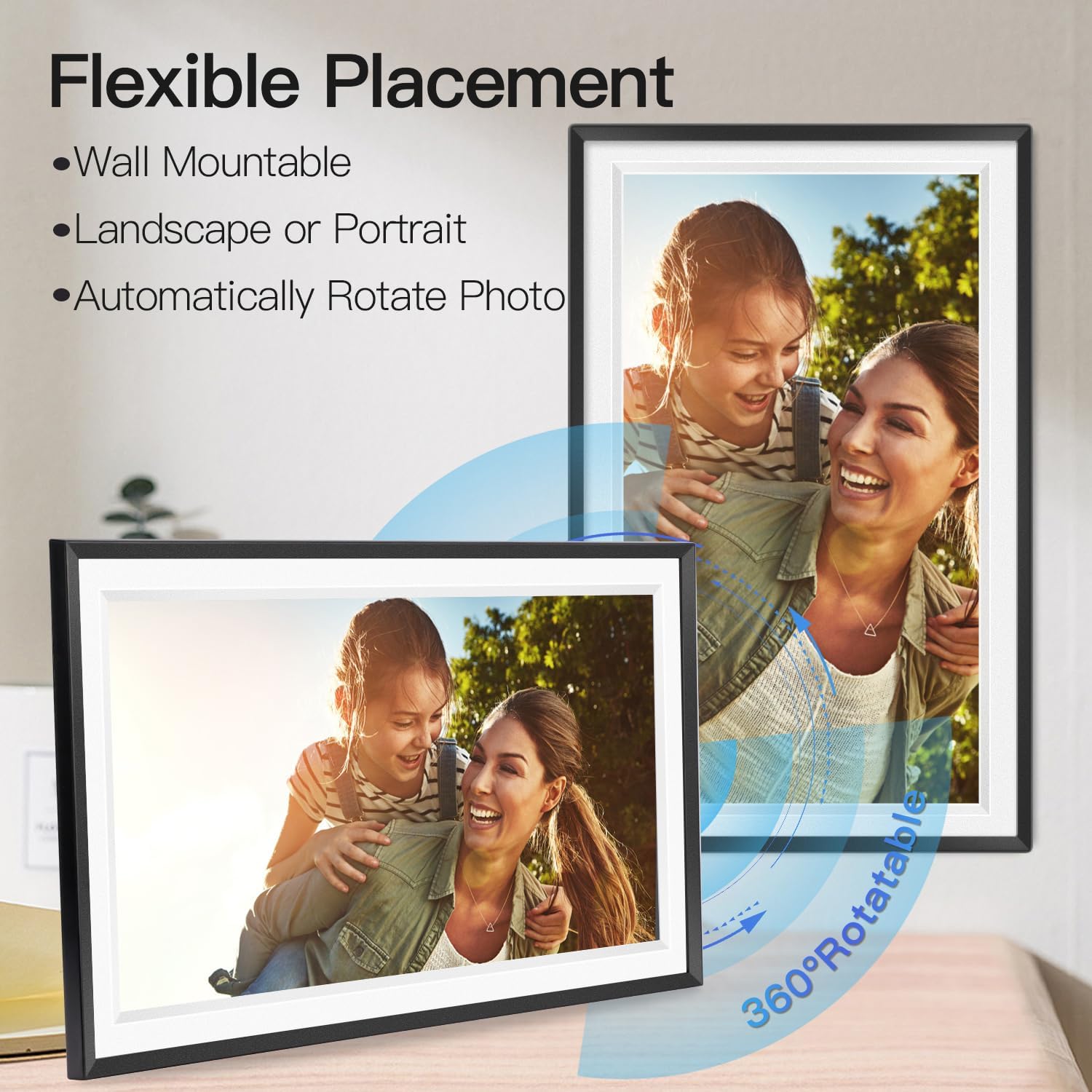 15.6 Inch Touch Screen WiFi Digital Picture Frame with 32GB Storage A386