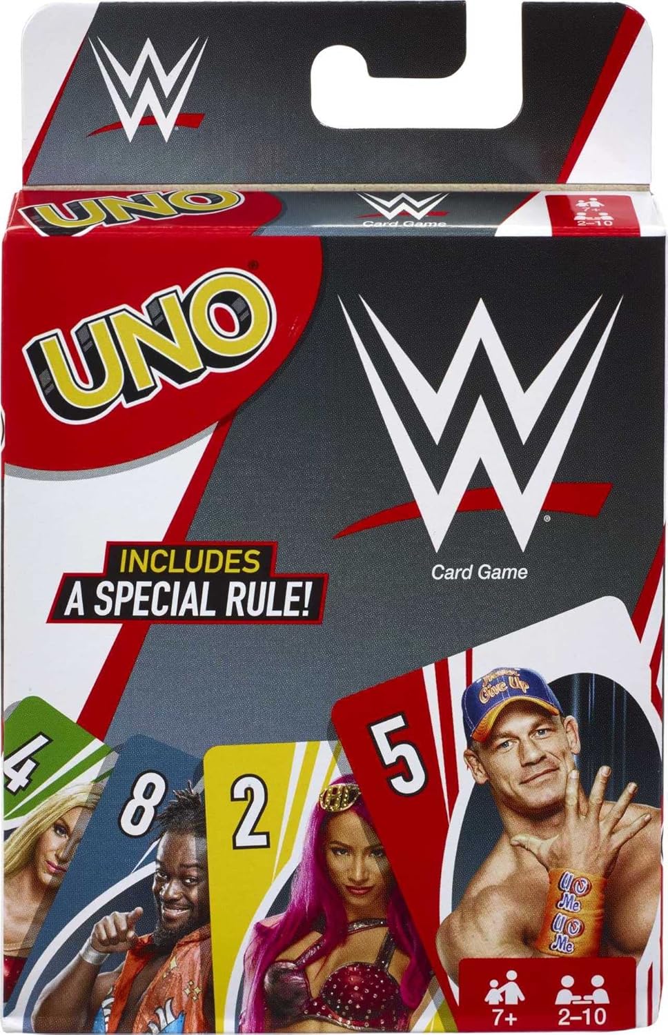 UNO Card Game, Matching WWE Superstars, for 2 To 10 Players Ages 7 Years and Older