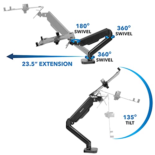 Mount-It! Full Motion Laptop and Monitor Desk Stand with VESA Mount F231