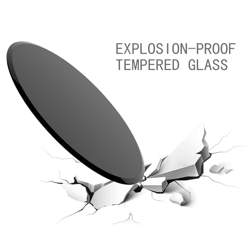 36" Round Tempered Glass Table Top, 1/4" Thick, Flat Polished Edge G2562