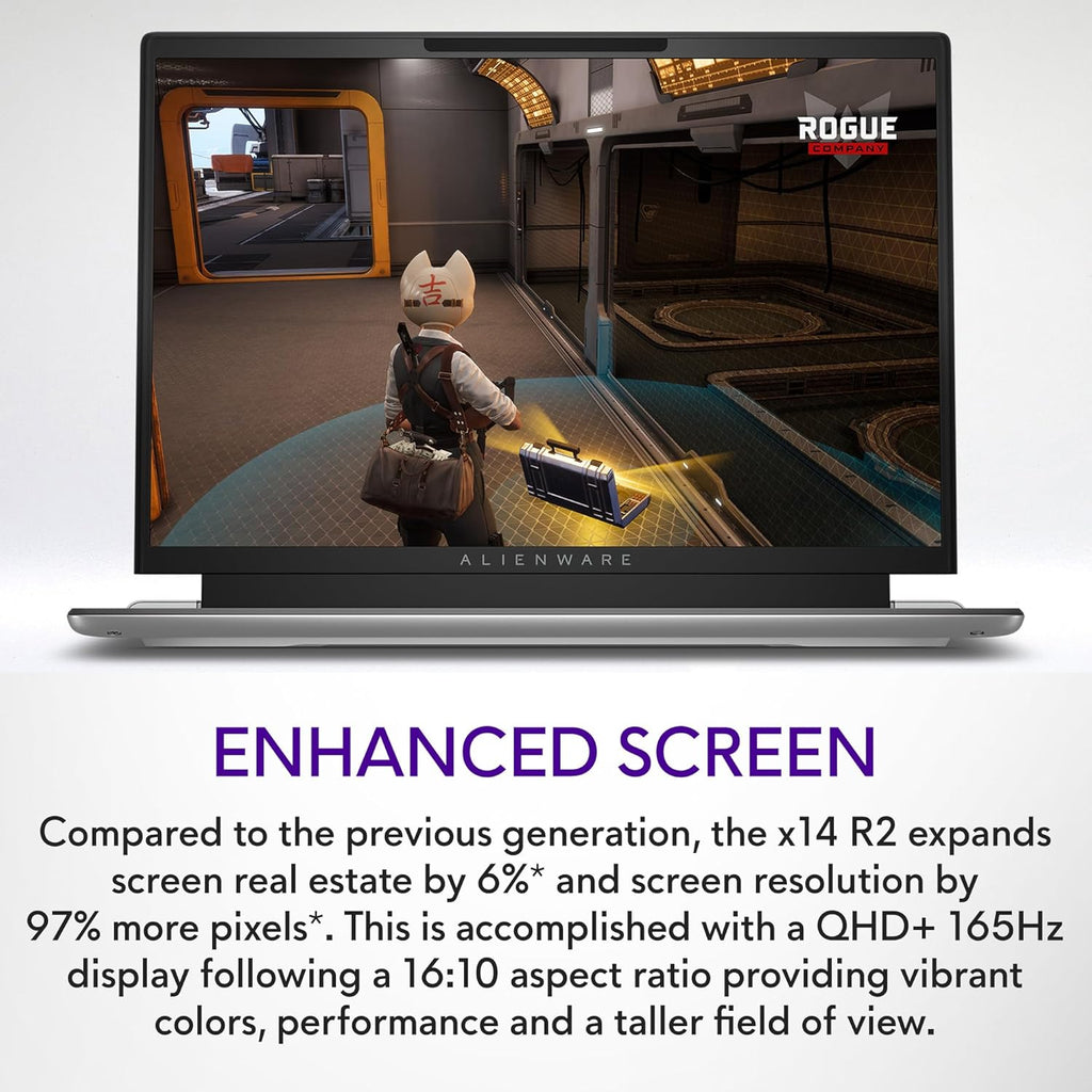 Alienware x14 R2 Gaming Laptop 14" QHD+ 165Hz, Intel Core i7, RTX 4060, 32GB RAM, 1TB SSD P58437