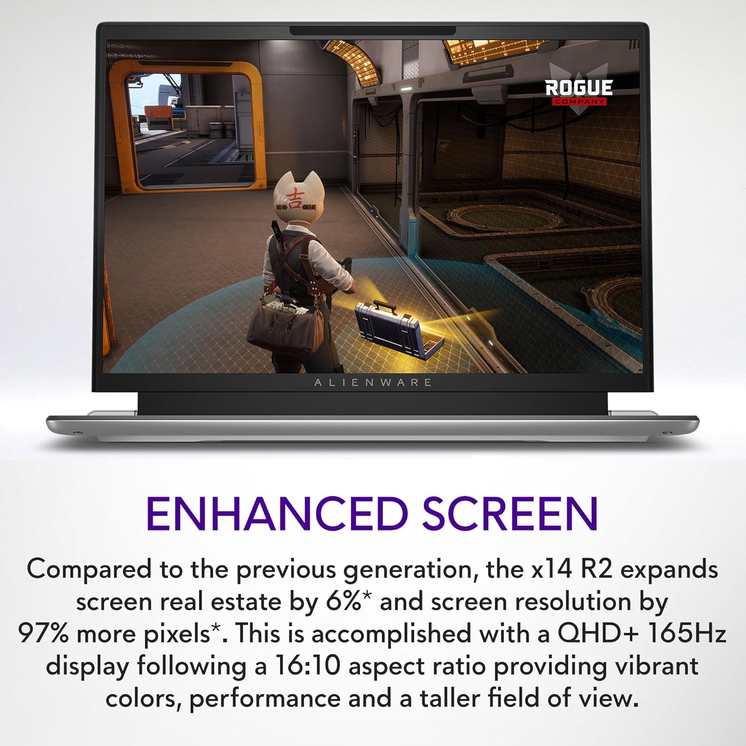Alienware x14 R2 Gaming Laptop 14" QHD+ 165Hz, Intel Core i7, RTX 4060, 32GB RAM, 1TB SSD P58437
