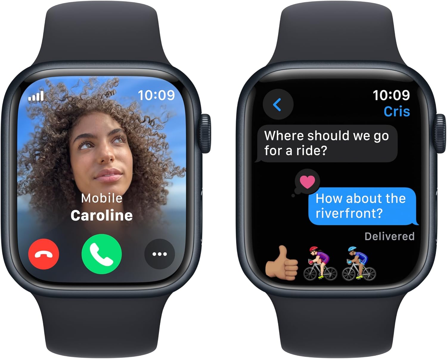 Apple Watch Series 9 GPS + Cellular 45mm Smartwatch with Midnight Aluminum Case and Sport Band N28396