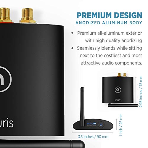 Auris Blume HD Long Range Bluetooth 5.0 Music Receiver with AptX HD for Home Stereo G52500