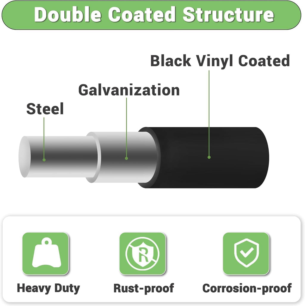 HITTITE Hardware Cloth 1/2 inch 36 x 25 ft, 19 Gauge PVC Coated Wire Mesh A822438