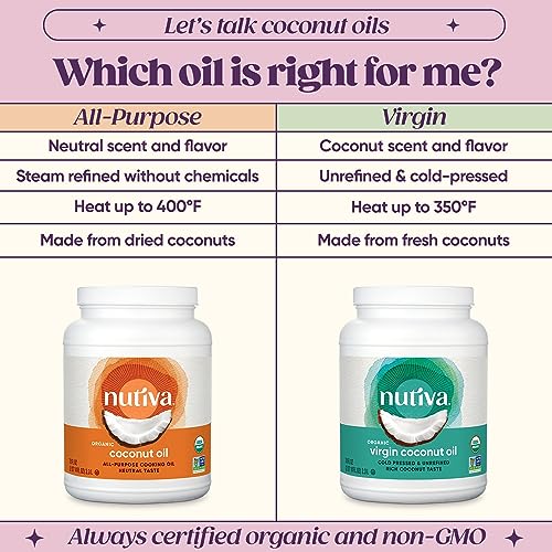 Nutiva Organic Extra Virgin Coconut Oil 15 fl oz, Cold-Pressed, USDA Organic T222882