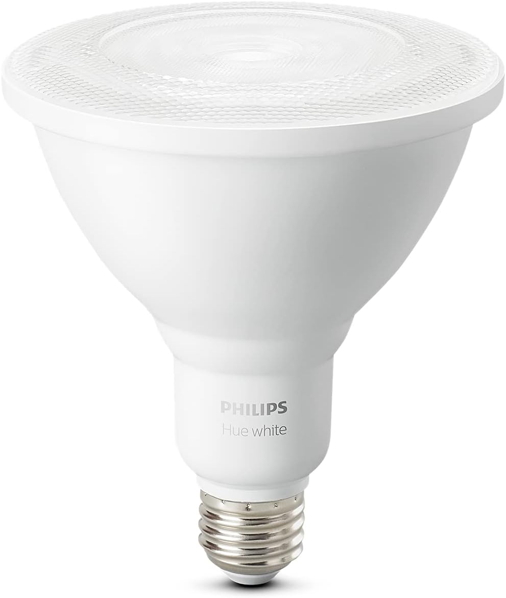 Philips Hue Smart PAR38 LED Bulb, Warm White, Outdoor Weatherproof, 1 Pack P490