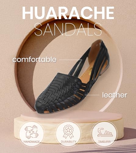 Macarena Collection Women's Leather Huarache Sandals Handmade F67404