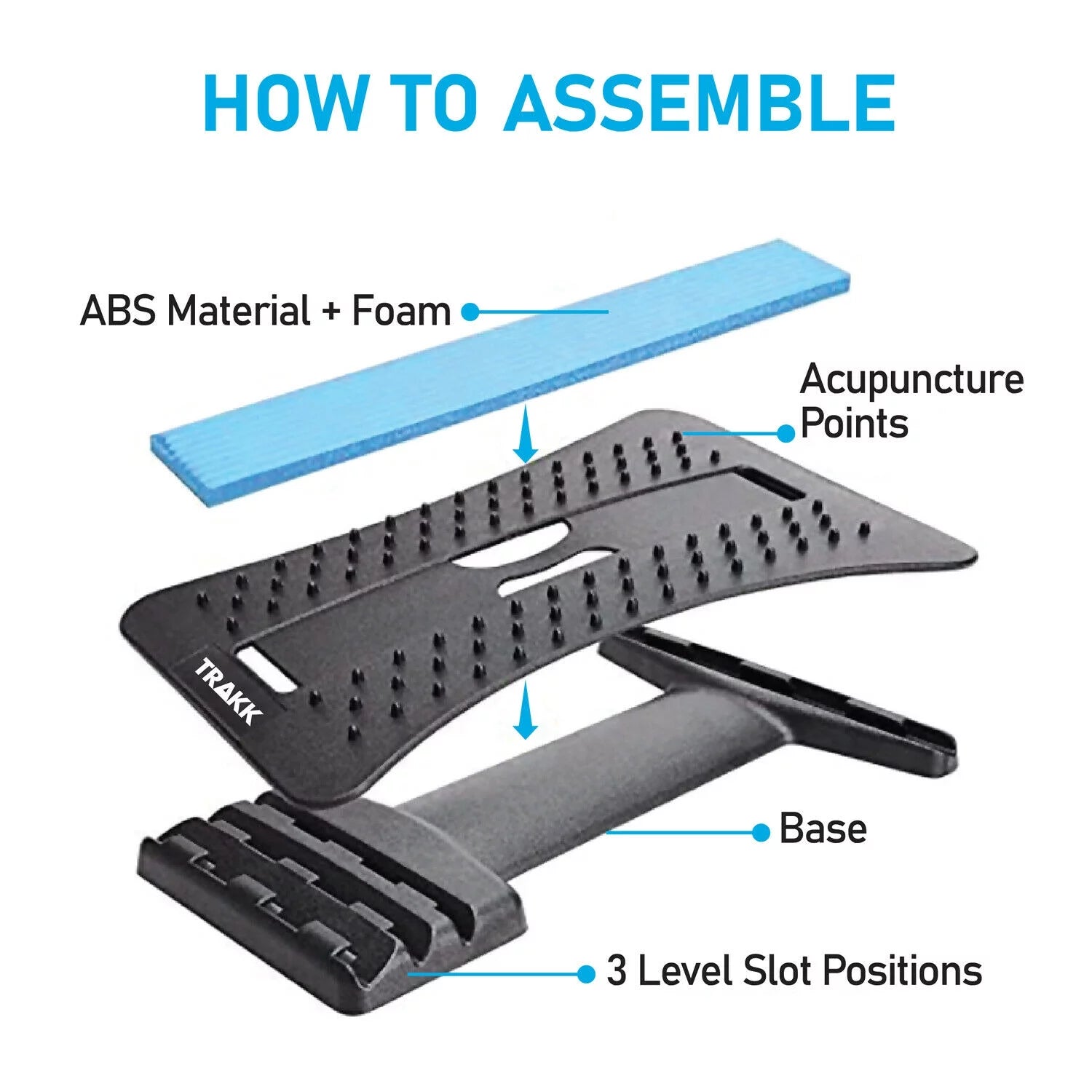TRAKK Multi-Level Back Stretcher Pain Reliever D6340