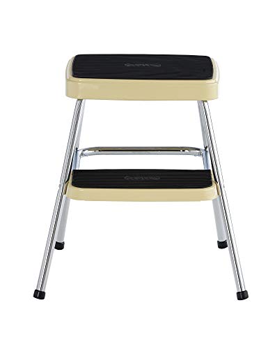 COSCO Stylaire Retro 1-Step Steel Step Stool Yellow N501
