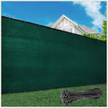 ColourTree 5' x 50' Green Fence Privacy Screen Windscreen Cover Fabric Shade Tarp Netting Mesh Cloth - Commercial Grade 170 GSM - Cable Zip Ties Included - We Make Custom Size