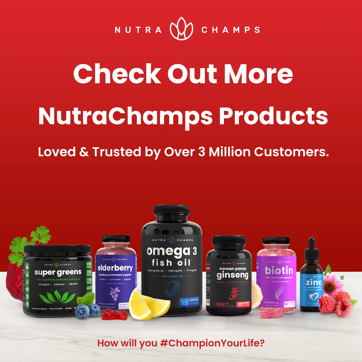 NutraChamps Tart Cherry Gummies 3000mg with Celery Seed Extract, 120 Count T314