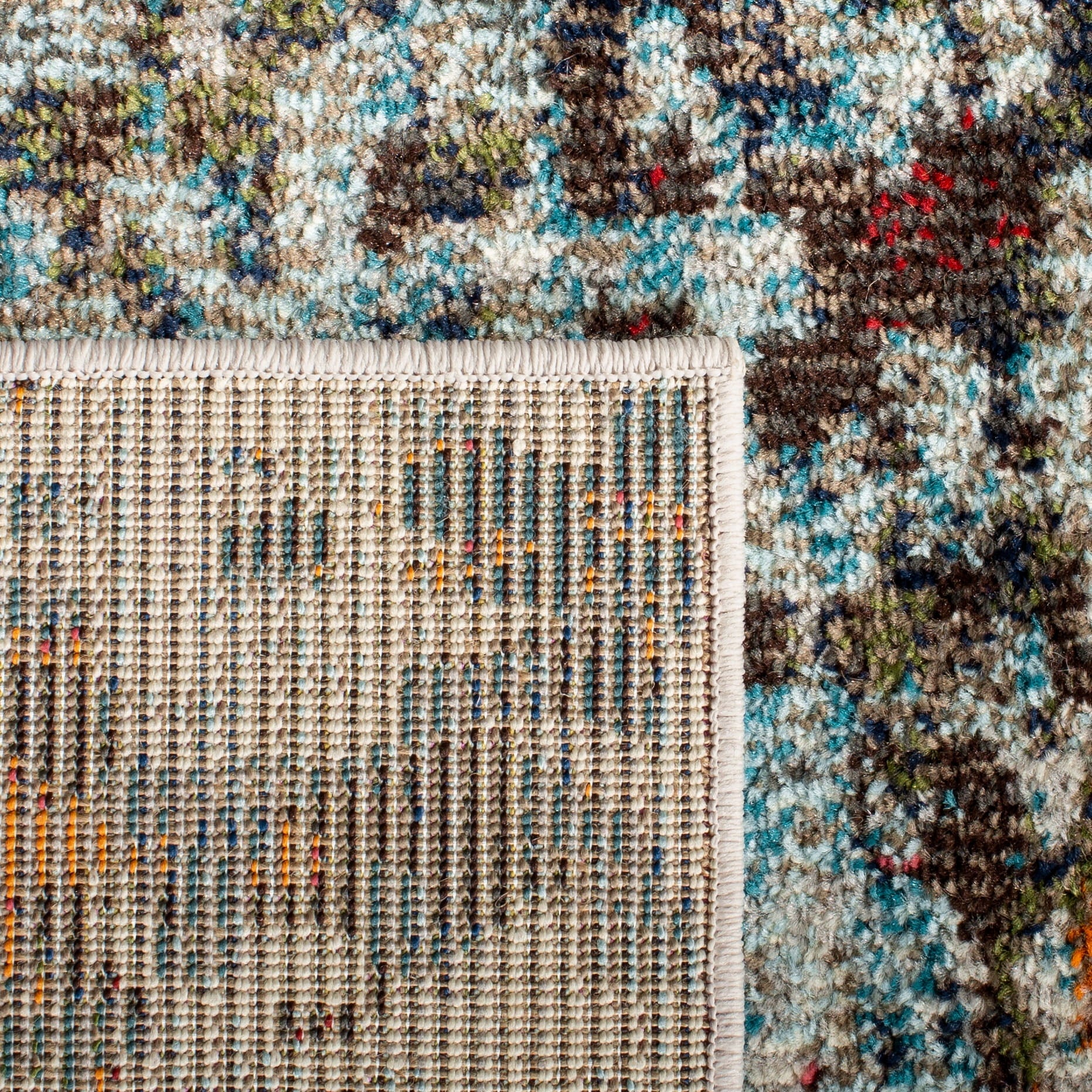SAFAVIEH Madison Vintage Abstract Area Rug, Grey/Blue, 10' x 14' E45661