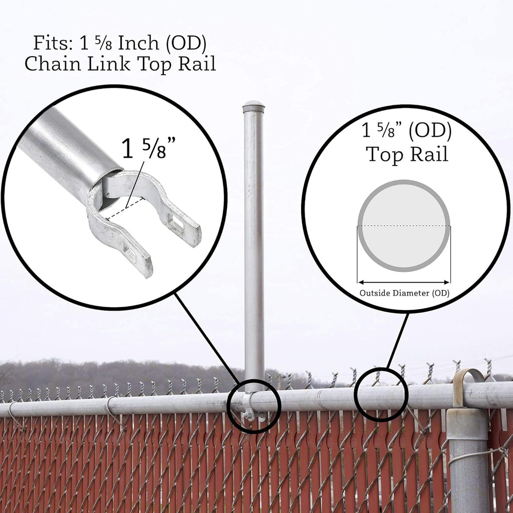 Plum Fittings Chain Link Fence Extensions for Dogs, Set of 9 (1 5/8) F98503